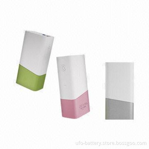 Fashion and light power bank with 2600mAh capacity